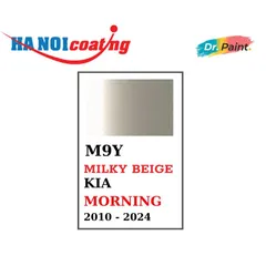 Bình sơn Xịt Xóa Vết Xước Xe Ô tô KIA MORNING Màu BE SỮA Code M9Y - MILKY BEIGE chính hãng DR.PAINT