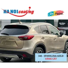 [ TẶNG NHÁM] Bình sơn Xịt Xóa Vết Xước Xe Ô tô MAZDA CX-5 Màu VÀNG CÁT Code 34E - SPARKLING GOLD chính hãng DR.PAINT