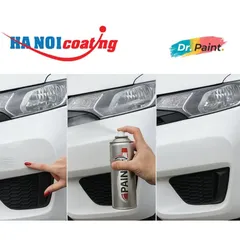 COMBO 2 Bình Sơn Xịt Xóa Vết Xước cho xe MAZDA 6 Màu TRẮNG NGỌC TRAI Code 25D - SNOWFLAKE WHITE chính hãng DR.PAINT