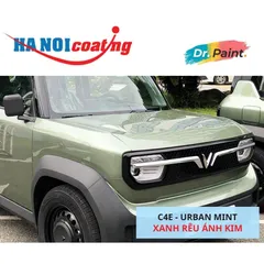 Bình sơn Xịt Xóa Vết Xước cho xe Ô tô VINFAST VF3 màu Xanh Lá Nhạt mã màu C4E - URBAN MINT chính hãng DR.PAINT