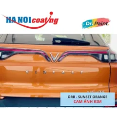 Bình sơn Xịt Xóa Vết Xước xe Ô tô VINFAST VFE34 màu CAM ÁNH KIM mã màu ORB - SUNSET ORANGE chính hãng DR.PAINT