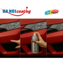 Sơn Xịt Xóa Vết Xước xe Ô tô VINFAST LUX SA 2.0 màu ĐỎ CAM ÁNH KIM mã màu N5R4B - ACTION ORANGE chính hãng DR.PAINT