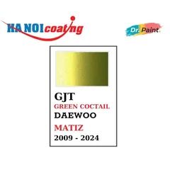 Sơn Xóa Vết Xước Xe Ô tô DAEWOO MATIZ Màu XANH VÀNG CHANH Code GJT - GREEN COCTAIL chính hãng DR.PAINT Dạng Bình Xịt