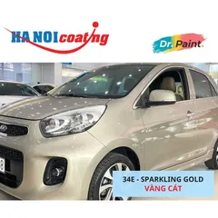 [TẶNG NHÁM] Bình sơn Xịt Xóa Vết Xước Xe Ô tô KIA MORNING Màu VÀNG CÁT Code 34E - SPARKLING GOLD chính hãng DR.PAINT