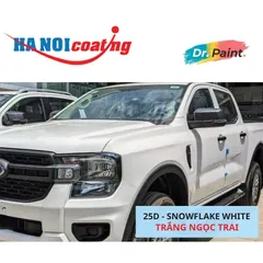 Bình Sơn Xịt Xóa Vết Xước cho xe FORD RANGER Màu TRẮNG NGỌC TRAI Code 25D - SNOWFLAKE WHITE chính hãng DR.PAINT