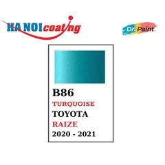 Bình sơn Xịt Xóa Vết Xước xe Ô tô TOYOTA RAIZE Màu XANH NGỌC LAM Code B86 - TURQUOISE chính hãng DR.PAINT