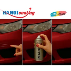 Bình Xịt Xóa Vết Xước cho xe FORD FOCUS Màu ĐỎ ÁNH KIM Code DR - RED CANDY chính hãng DR.PAINT
