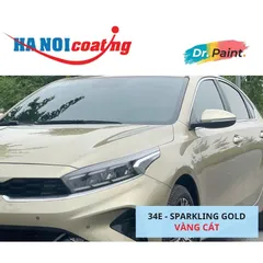 Bình sơn Xịt Xóa Vết Xước Xe Ô tô KIA K3 Màu VÀNG CÁT Code 34E - SPARKLING GOLD chính hãng DR.PAINT