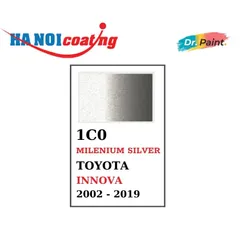 Bình sơn Xịt Xóa Vết Xước Xe Ô tô TOYOTA INNOVA Màu BẠC ÁNH VÀNG Code 1C0 - MILENIUM SILVER chính hãng DR.PAINT