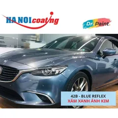 Bình sơn Xịt Xóa Vết Xước Xe Ô tô MAZDA 6 Màu XÁM XANH ÁNH KIM code 42B - BLUE REFLEX chính hãng DR.PAINT