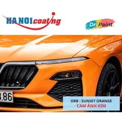 Bình sơn Xịt Xóa Vết Xước Xe Ô tô VINFAST LUX A 2.0 màu CAM ÁNH KIM mã màu ORB - SUNSET ORANGE chính hãng DR.PAINT