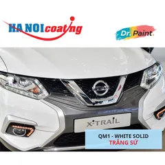 Bình sơn Xịt Xóa Vết Xước Xe Ô tô NISSAN X-TRAIL màu TRẮNG SỨ mã màu QM1 - WHITE SOLID chính hãng DR.PAINT