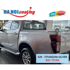 Bình sơn Xịt Xóa Vết Xước xe Ô tô ISUZU D-MAX Màu BẠC TITAN code 529 - TITANIUM SILVER chính hãng DR.PAINT