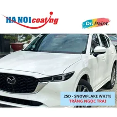 COMBO 2 Bình Sơn Xịt Xóa Vết Xước cho xe MAZDA CX-5 Màu TRẮNG NGỌC TRAI Code 25D - SNOWFLAKE WHITE chính hãng DR.PAINT