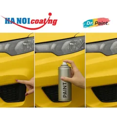 Bình Sơn Xịt Xóa Vết Xước xe TOYOTA WIGO Màu VÀNG ÁNH KIM code Y13 - YELLOW PEARL chính hãng DR.PAINT