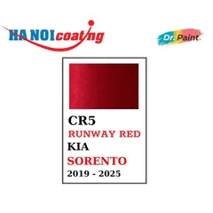 COMBO 2 BÌNH Sơn Xịt Xóa Vết Xước cho xe Ô tô KIA SORENTO màu ĐỎ ÁNH KIM mã màu CR5 - RUNWAY RED chính hãng DR.PAINT