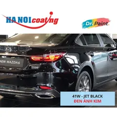 Bình sơn Xịt Xóa Vết Xước Xe Ô tô MAZDA 6 Màu ĐEN ÁNH KIM Code 41W - JET BLACK chính hãng DR.PAINT