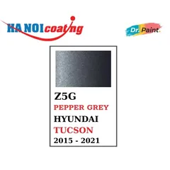 Bình sơn Xịt Xóa Vết Xước Xe Ô tô HYUNDAI TUCSON Màu XÁM ĐẬM Code Z5G - PEPPER GREY chính hãng DR.PAINT