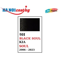 Bình Sơn Xịt Xóa Vết Xước Xe Ô tô KIA SOUL Màu ĐEN ÁNH KIM Code 9H - BLACK SOUL chính hãng DR.PAINT