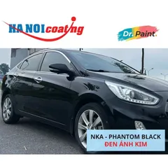 Bình sơn Xịt Xóa Vết Xước Xe Ô tô HYUNDAI ACCENT Màu ĐEN ÁNH KIM Code NKA - PHANTOM BLACK chính hãng DR.PAINT