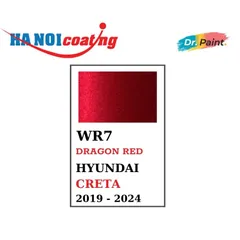 Bình sơn Xịt Xóa Vết Xước Xe Ô tô HYUNDAI CRETA Màu ĐỎ ÁNH KIM code WR7 - DRAGON RED chính hãng DR.PAINT