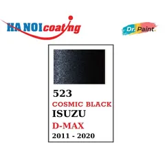 Sơn Xóa Vết Xước xe Ô tô ISUZU D-MAX Màu ĐEN ÁNH KIM Code 523 - COSMIC BLACK chính hãng DR.PAINT Dạng Bình Xịt