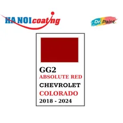 Bình sơn Xịt Xóa Vết Xước Xe Ô tô CHEVROLET COLORADO Màu ĐỎ ĐẬM code GG2 - ABSOLUTE RED chính hãng DR.PAINT