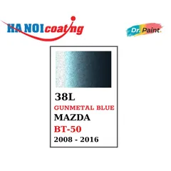 Bình sơn Xịt Xóa Vết Xước Xe Ô tô MAZDA BT-50 Màu XANH THIÊN THANH Code 38L - GUNMETAL BLUE chính hãng DR.PAINT