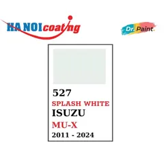 Bình sơn Xịt Xóa Vết Xước xe Ô tô ISUZU MU-X Màu TRẮNG SỨ Code 527 - SPLASH WHITE chính hãng DR.PAINT