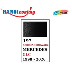 Bình sơn Xịt Xóa Vết Xước Xe Ô tô MERCEDES GLC Màu ĐEN ÁNH KIM Code 197 - OBSIDIAN BLACK chính hãng DR.PAINT