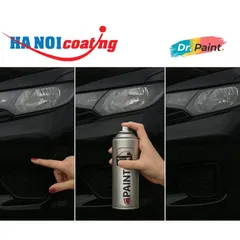 Bình sơn Xịt Xóa Vết Xước cho xe Ô tô VINFAST HERIO GREEN màu Đen Bóng mã màu N5R2B - JET BLACK chính hãng DR.PAINT