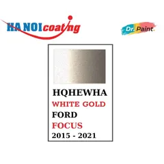 Bình sơn Xịt Xóa Vết Xước Xe Ô tô FORD FOCUS Màu Vàng Cát code HQHEWHA - WHITE GOLD chính hãng DR.PAINT