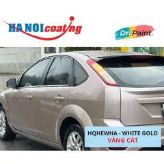 Bình sơn Xịt Xóa Vết Xước Xe Ô tô FORD FOCUS Màu Vàng Cát code HQHEWHA - WHITE GOLD chính hãng DR.PAINT