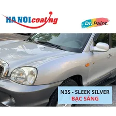 Bình sơn Xịt Xóa Vết Xước Xe Ô tô HYUNDAI SANTAFE Màu BẠC SÁNG Code N3S - SLEEK SILVER chính hãng DR.PAINT
