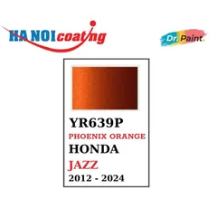 Sơn Xịt Xóa Vết Xước cho xe HONDA JAZZ màu CAM ÁNH KIM mã màu YR639P - PHOENIX ORANGE chính hãng DR.PAINT