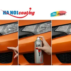 Sơn Xịt Xóa Vết Xước cho xe HONDA JAZZ màu CAM ÁNH KIM mã màu YR639P - PHOENIX ORANGE chính hãng DR.PAINT