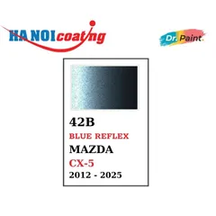 Bình sơn Xịt Xóa Vết Xước Xe Ô tô MAZDA BT-50 Màu XÁM XANH ÁNH KIM code 42B - BLUE REFLEX chính hãng DR.PAINT