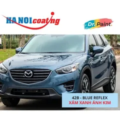 Bình sơn Xịt Xóa Vết Xước Xe Ô tô MAZDA BT-50 Màu XÁM XANH ÁNH KIM code 42B - BLUE REFLEX chính hãng DR.PAINT