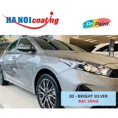 Bình sơn Xịt Xóa Vết Xước Xe Ô tô KIA K3 Màu BẠC SÁNG Code 3D - BRIGHT SILVER chính hãng DR.PAINT