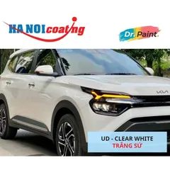 Bình sơn Xịt Xóa Vết Xước Xe Ô tô KIA CARENS Màu TRẮNG SỨ Code UD - CLEAR WHITE chính hãng DR.PAINT