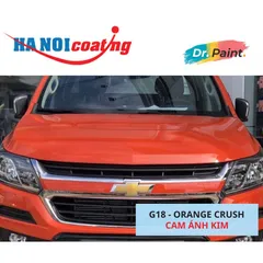 Bình sơn Xịt Xóa Vết Xước Xe Ô tô CHEVROLET COLORADO Màu CAM ÁNH KIM code G18	- ORANGE CRUSH chính hãng DR.PAINT