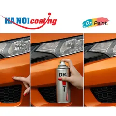 Bình sơn Xịt Xóa Vết Xước Xe Ô tô CHEVROLET COLORADO Màu CAM ÁNH KIM code G18	- ORANGE CRUSH chính hãng DR.PAINT