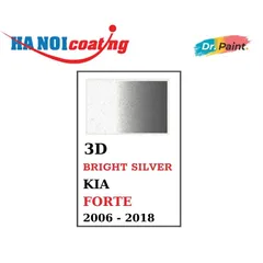 Bình sơn Xịt Xóa Vết Xước Xe Ô tô KIA FORTE Màu BẠC SÁNG Code 3D - BRIGHT SILVER chính hãng DR.PAINT