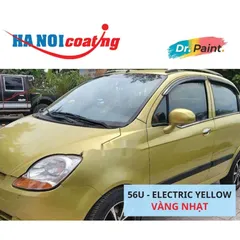 Bình sơn Xịt Xóa Vết Xước Xe Ô tô CHEVROLET SPARK Màu VÀNG CHANH code 56U - ELECTRIC YELLOW chính hãng DR.PAINT