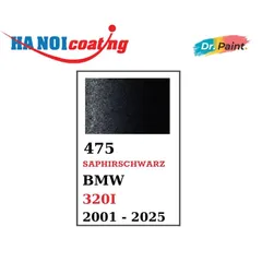 Bình sơn Xịt Xóa Vết Xước Xe Ô tô BMW 320I Màu ĐEN ÁNH KIM Code 475 - SAPHIRSCHWARZ chính hãng DR.PAINT