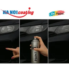 Bình sơn Xịt Xóa Vết Xước Xe Ô tô HYUNDAI KONA Màu ĐEN ÁNH KIM Code NKA - PHANTOM BLACK chính hãng DR.PAINT