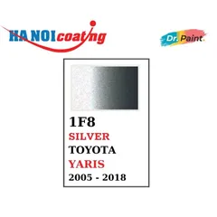 Bình sơn Xịt Xóa Vết Xước Xe Ô tô TOYOTA YARIS Màu GHI BẠC Code 1F8 - SILVER chính hãng DR.PAINT