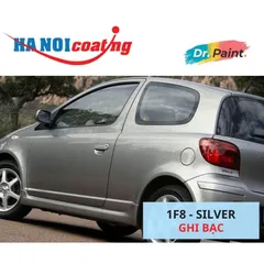 Bình sơn Xịt Xóa Vết Xước Xe Ô tô TOYOTA YARIS Màu GHI BẠC Code 1F8 - SILVER chính hãng DR.PAINT