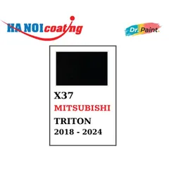Bình sơn Xịt Xóa Vết Xước Xe Ô tô MITSUBISHI TRITON Màu ĐEN ÁNH KIM code X37 - BLACK PEARL chính hãng DR.PAINT