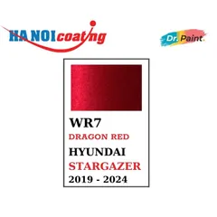 Bình sơn Xịt Xóa Vết Xước Xe Ô tô HYUNDAI STARGAZER Màu ĐỎ ÁNH KIM code WR7 - DRAGON RED chính hãng DR.PAINT